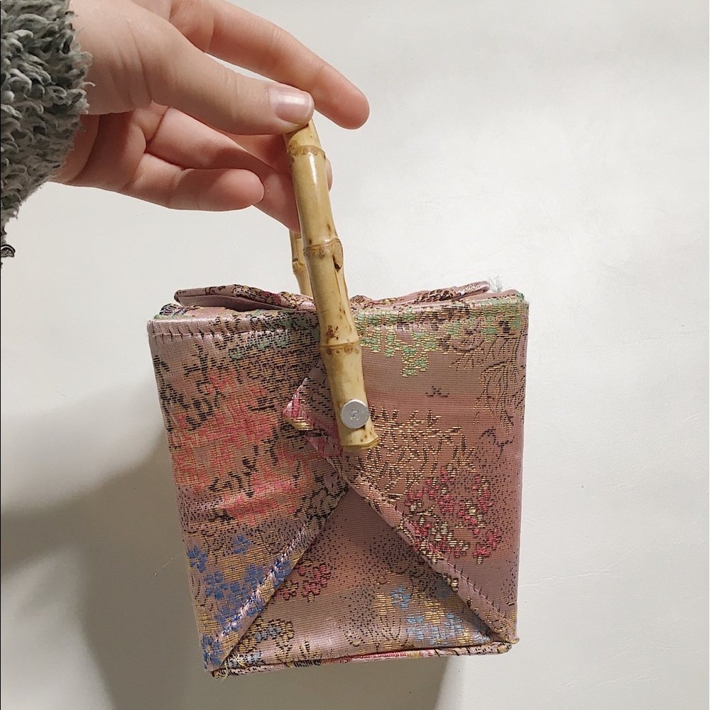 Oriental take out box purse chinese takeout